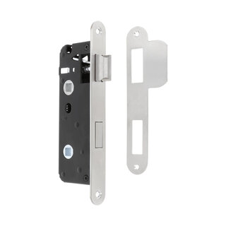 In-Door Narrow WC lock 63/8 mm with stainless steel faceplate