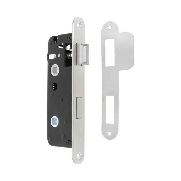 In-Door Narrow WC lock 63/8 mm with stainless steel faceplate