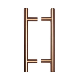 In-Door Paar deurgrepen rond 22/200/300 mm - brons koper
