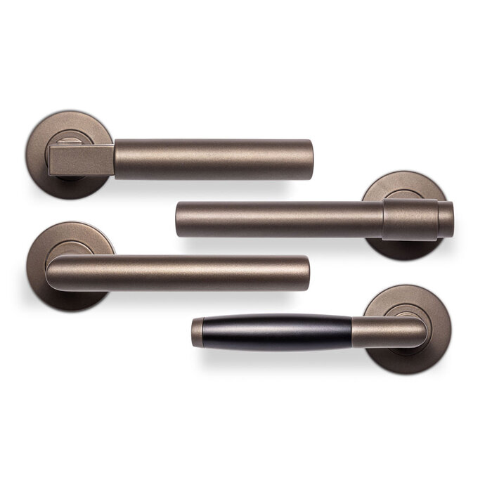 In-Door Schuifdeurkom ovaal 120 x 40 mm - donker brons