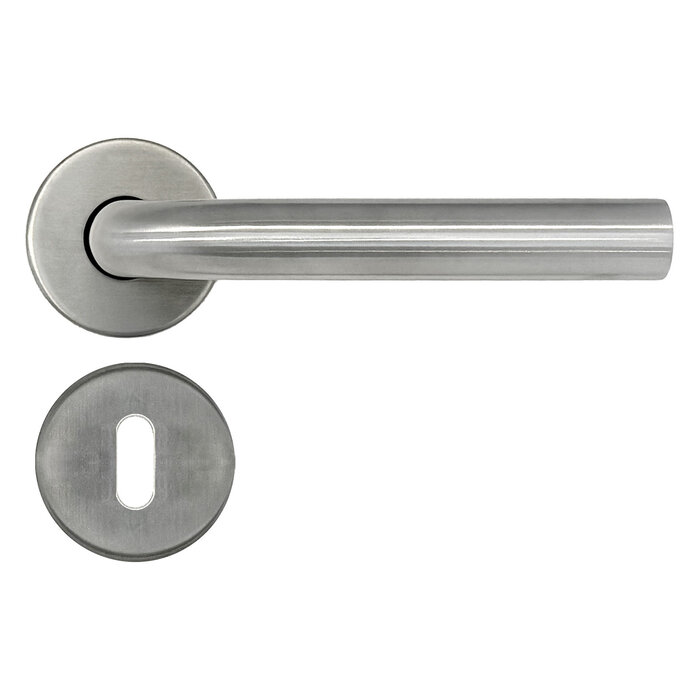 DKS Stainless Steel Door Handles LUNA INOX - Curved Angle