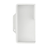 HDD Inkapschelp carré afgerond 50 mm wit structuur