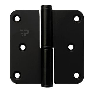 DKS Paumelle 80x80x2.5 mm BLACK - Per 40 pieces