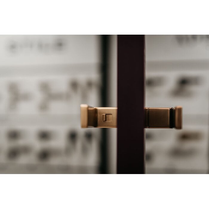 STILE Poignées de porte STILE EHIME avec verrou de toilette intégré en option - nickel mat