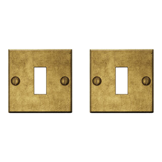 CRAFINO Cosses carrées CRAFINO ROCK - Craft Gold - 50 x 50 mm - Par paire