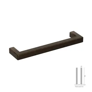 CRAFINO Poignée de porte CRAFINO ROCK - Bronze artisanal - 18/230 mm
