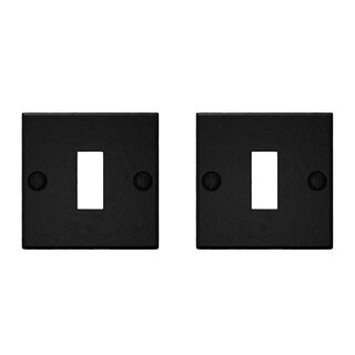 CRAFINO Cosses carrées CRAFINO ROCK - Noir Craft - 50 x 50 mm - Par paire