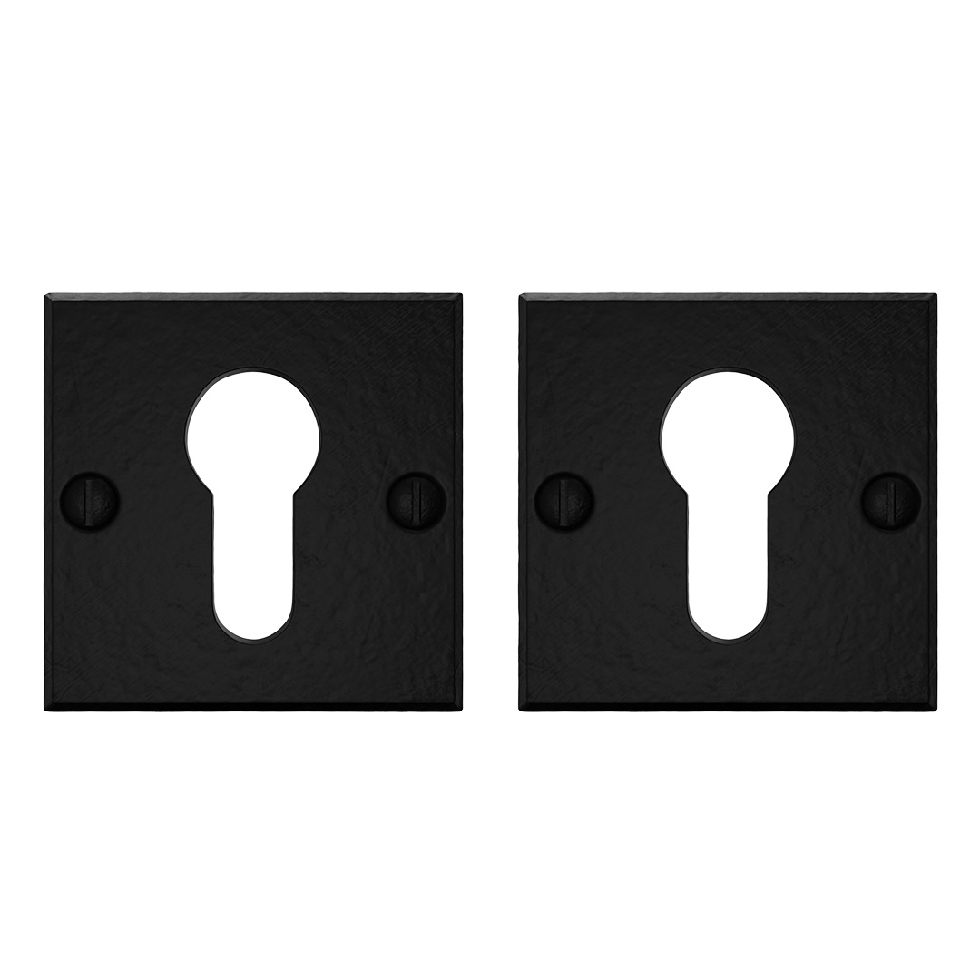 CRAFINO cilinderplaatjes vierkant ROCK - Craft Black - 50 x 50 mm - Per paar