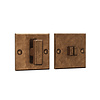 CRAFINO CRAFINO quadratisches ROCK WC-Set – Craft Cognac – 50 x 50 mm – pro Set
