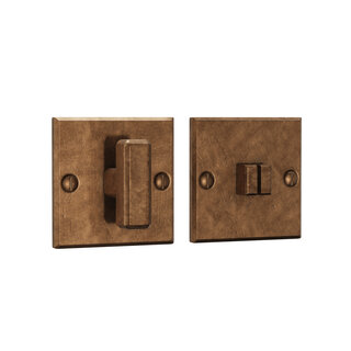 CRAFINO Ensemble WC carré CRAFINO ROCK - Cognac artisanal - 50 x 50 mm - Par ensemble