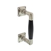 Intersteel Poignée Intersteel Ton Basic 150 mm sur rosace carrée, nickel mat/noir