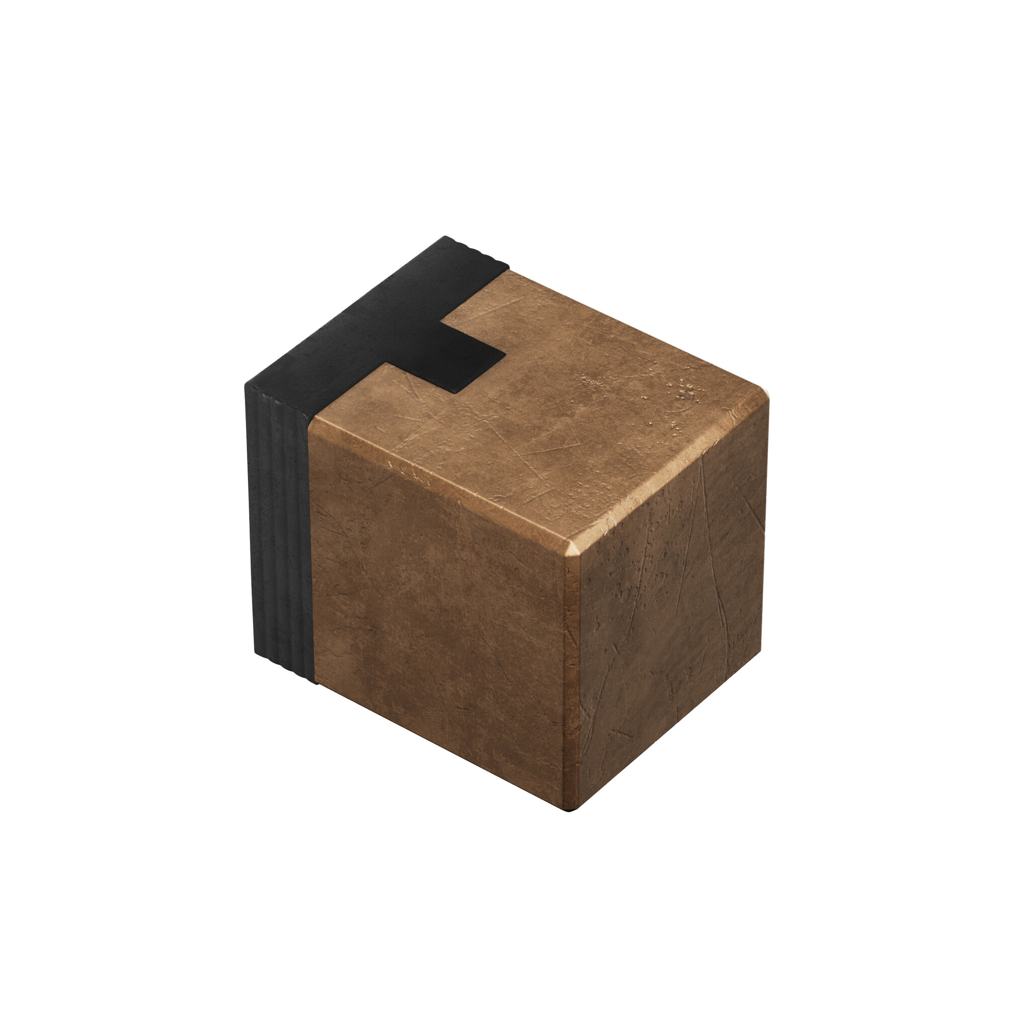 CRAFINO vloerdeurstopper vierkant ROCK - Craft Cognac