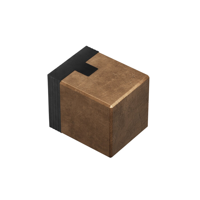 CRAFINO CRAFINO vloerdeurstopper vierkant ROCK - Craft Cognac