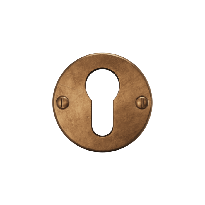CRAFINO CRAFINO runde Zylinderteller MOON & TERRA – Craft Cognac – Ø 50 mm – Paar