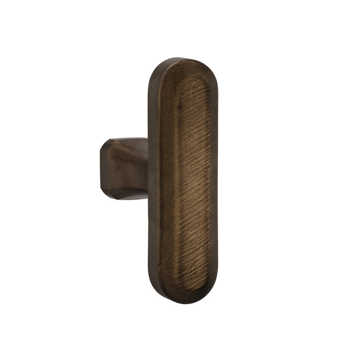 CRAFINO Bouton de meuble CRAFINO T TERRA - Bronze artisanal - 46 mm