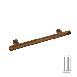 CRAFINO CRAFINO door handle TERRA - Craft Cognac - 22/250 mm