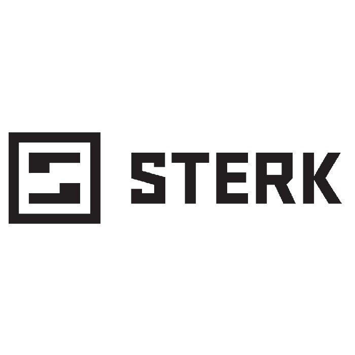 STERK Scharnier aus Edelstahl 80x80x2,5 mm – Braun – inkl. Schrauben