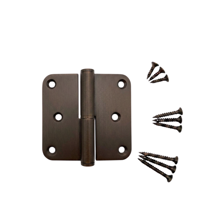 STERK Stainless steel hinge 80x80x2.5mm - Brown - incl. screws