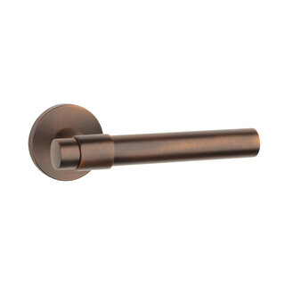 Aprile Poignées de porte APRILE BELLISA sur rosace ronde R SLIM 7 mm – Bronze