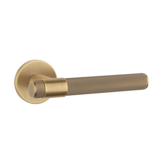 Aprile Poignées de porte Solid APRILE GLORIA sur rosace ronde - Laiton antique