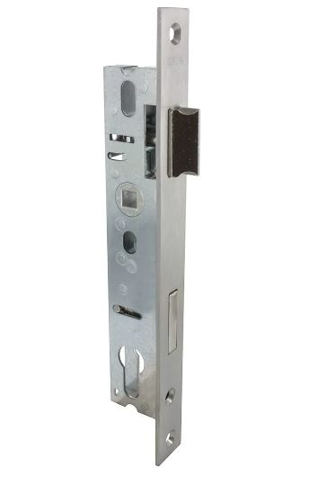 RVS Cilinderslot -rechte voorplaat 240x24mm - asmaat 92mm - doorn 25 tot 55mm