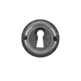 HDD 1 sleutelplaatje rond 43 mm - Old Silver