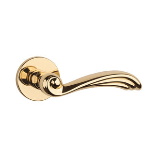 Aprile APRILE CLIVIA door handles on round rosette - Gold polished