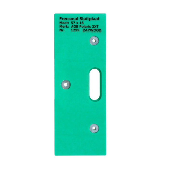 247WOOD 247WOOD routing template closing plate 57x18 mm