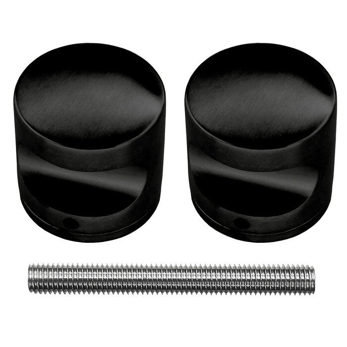 HDD Top H 50 massief paar - Zwart - Ø50 mm - Deurdikte >30 mm