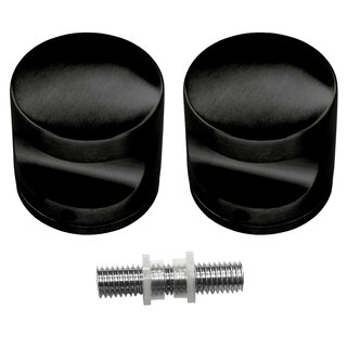 HDD Top H 50 massief paar - Zwart - Ø50 mm - Voor glas