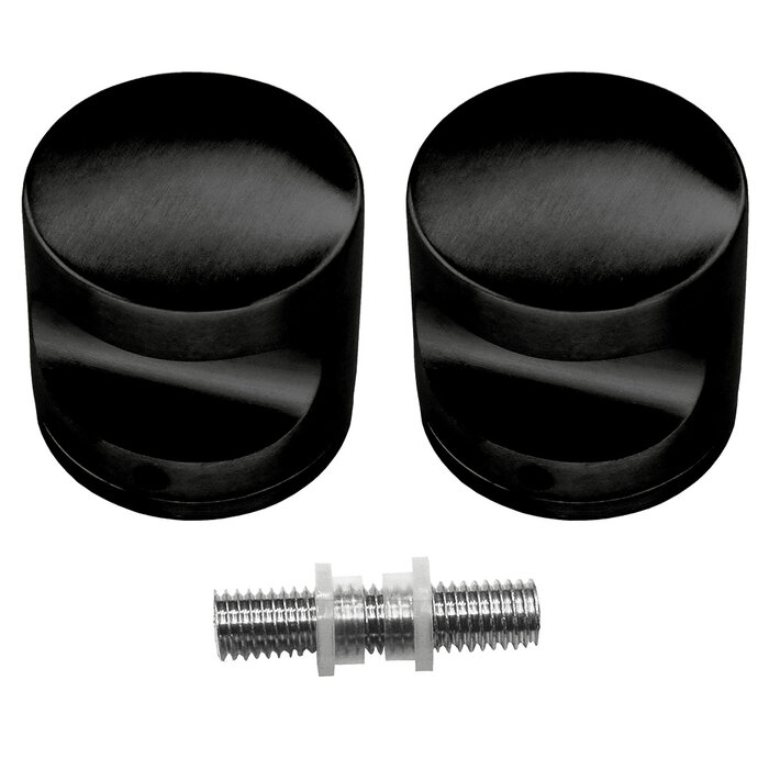 HDD Top H 50 massief paar - Zwart - Ø50 mm - Voor glas