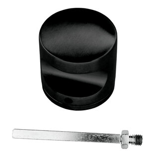 HDD H 50 massief vaste top - Zwart - Ø50 mm