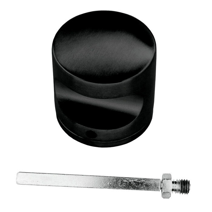 HDD H 50 massief vaste top - Zwart - Ø50 mm