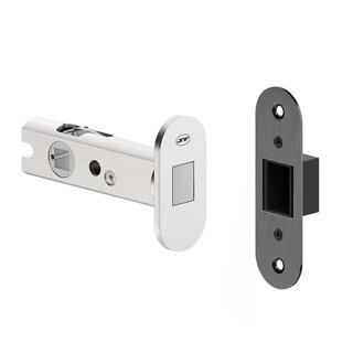 JNF Architectural Hardware JNF IN.20.152 omkeerbare WC-sluiting 60 mm - PVD Titanium Black