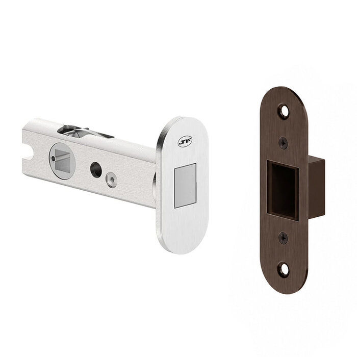 JNF Architectural Hardware JNF IN.20.152 verrou WC réversible 60 mm - Titane PVD Chocolat