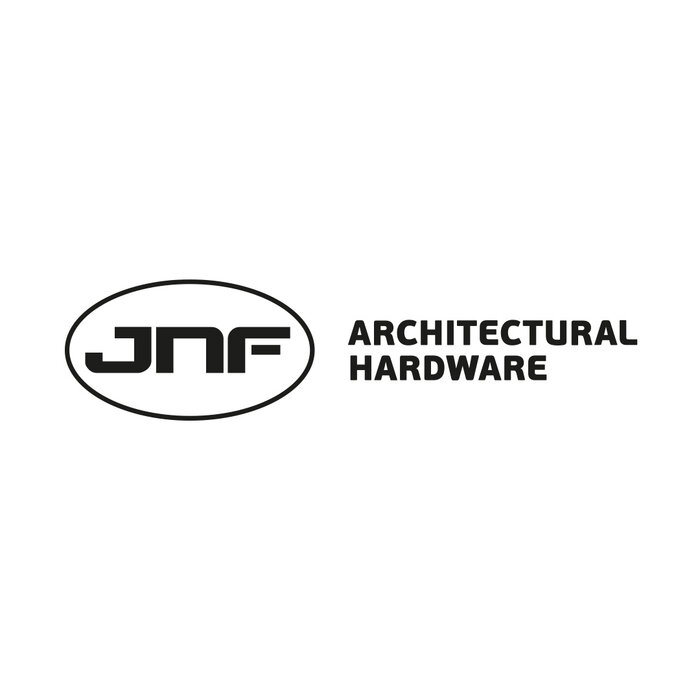 JNF Architectural Hardware JNF-Türgriffe auf runder Rosette – PVD-Titanschwarz