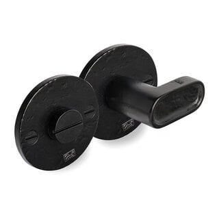 Dauby DAUBY CAST WC set on round rosette - Aged Iron - Black (VO)