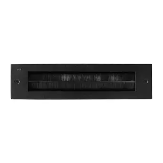 Dauby Letterbox inner plate with brush - Aged Iron Black (VO)