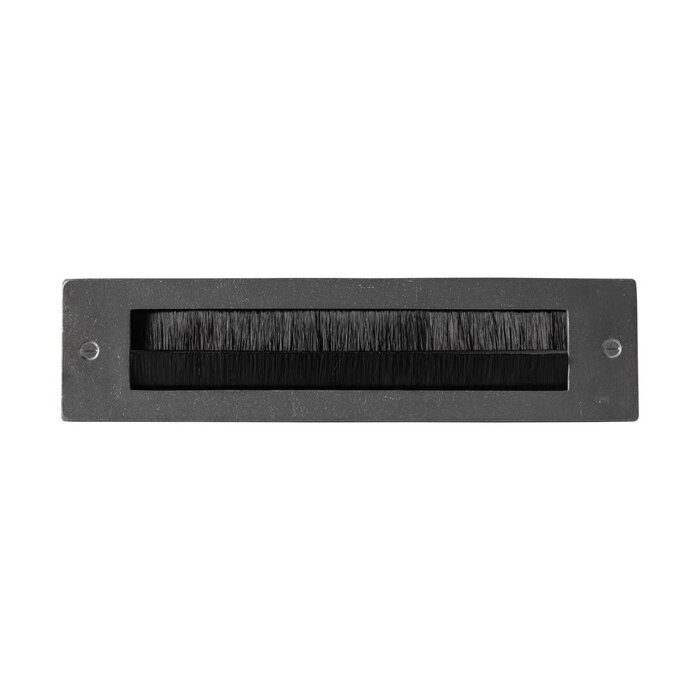 Dauby Letterbox inner plate with brush - Raw Metal (RM)