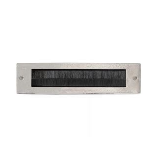 Dauby Plaque intérieure de boîte aux lettres avec brosse - Bronze blanc mat (WBS)