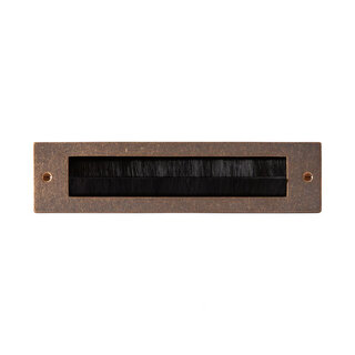 Dauby Plaque intérieure de boîte aux lettres avec brosse - Bronze brut (RB)