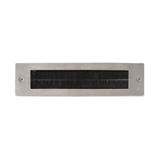Dauby Letterbox inner plate with brush - White Bronze (WB)