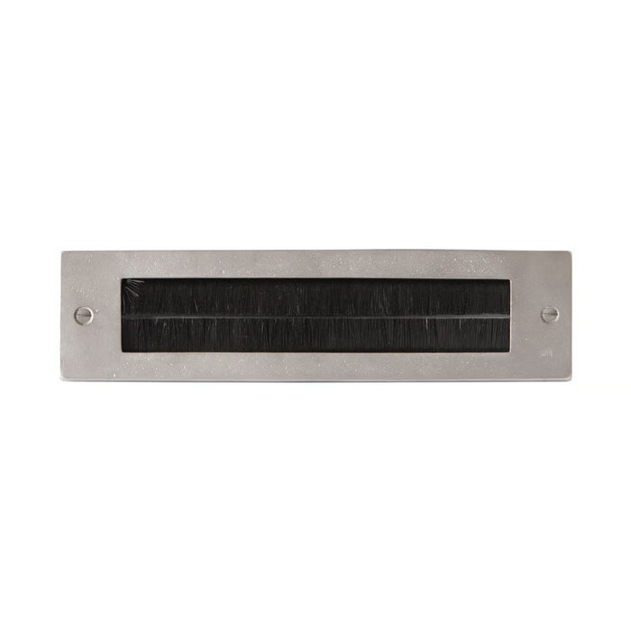 Dauby Plaque intérieure de boîte aux lettres avec brosse - Bronze blanc (WB)