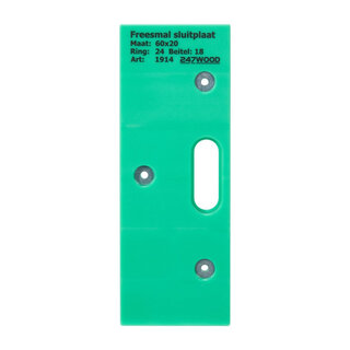 247WOOD 247WOOD freesmal voor AGB sluitplaat met inkapschelp – 60 x 20 mm