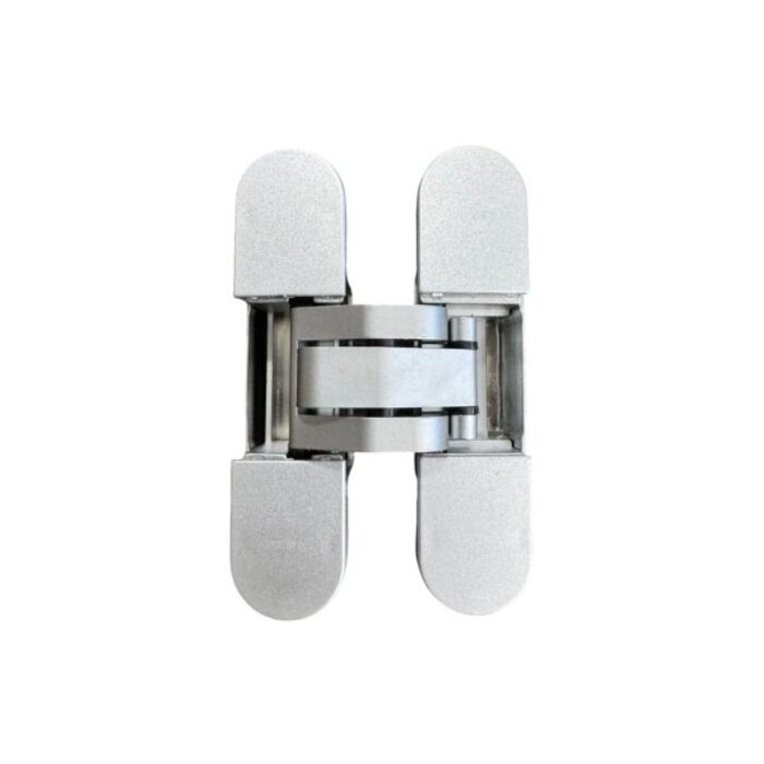 JAIROL Onzichtbaar scharnier 3D 95x23 mm – 60 kg – Mat chroom