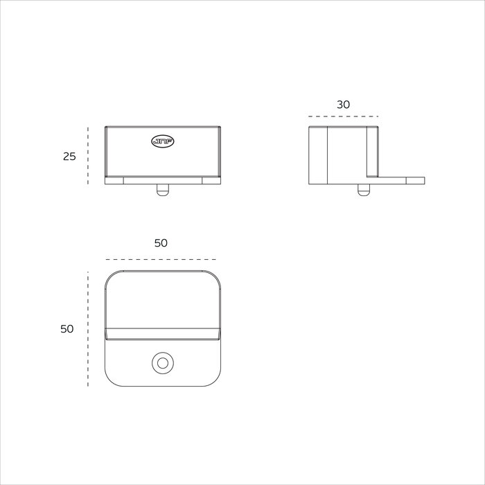 JNF Architectural Hardware JNF KORA deurstopper – Satijn inox