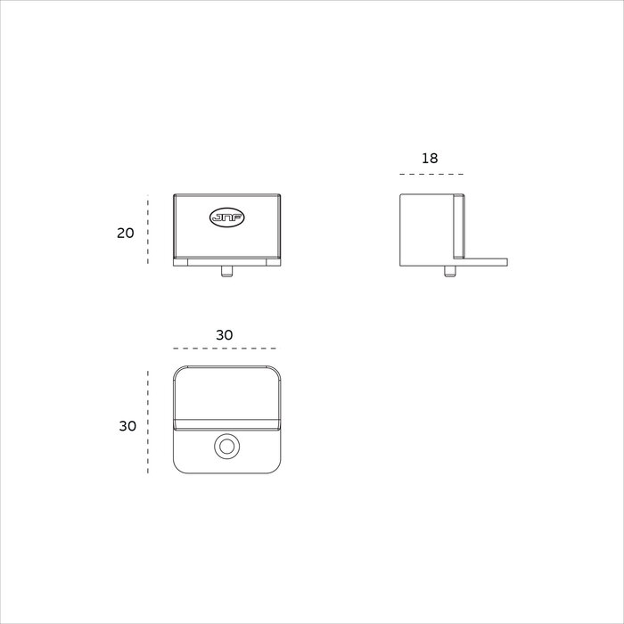 JNF Architectural Hardware JNF KORA deurstopper – PVD Titanium Goud