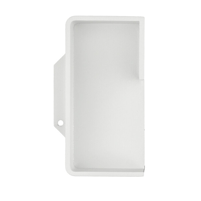 HDD Inkapschelp carré afgerond 40 mm – Wit structuur