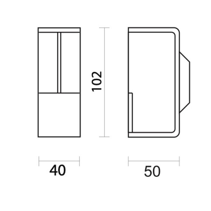 HDD Inkapschelp carré afgerond 40 mm – Wit structuur