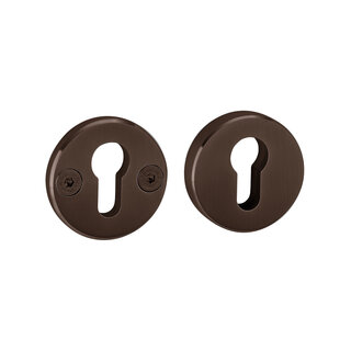 JNF Architectural Hardware Paar JNF veiligheidsrozetten voor cilinder – PVD Titanium Chocolade